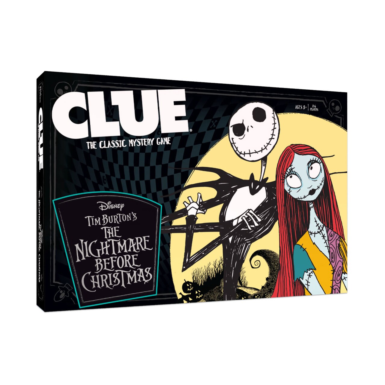 CLUE: The Nightmare Before Christmas - Disney Tim Burton’s Licensed Collectible Edition Board Game, Based On The Classic Film, Ages 8+, 2-6 Players